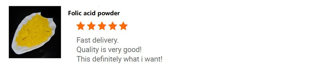 The comment for folic acid powder